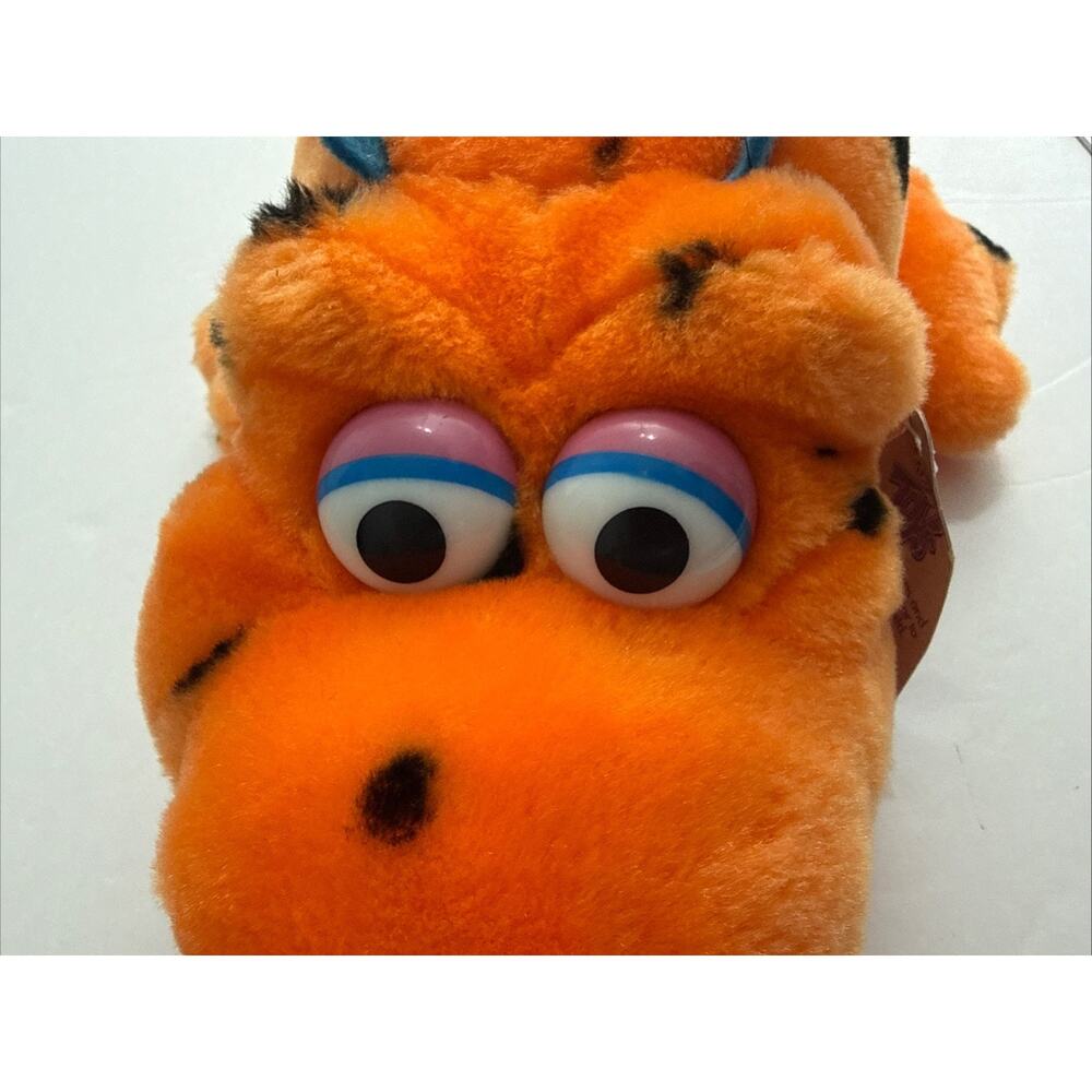 Vtg Suagar Loaf Orange Alligator Plush 21” Long Plastic 3D Eyes W/tags - Picture 6 of 12
